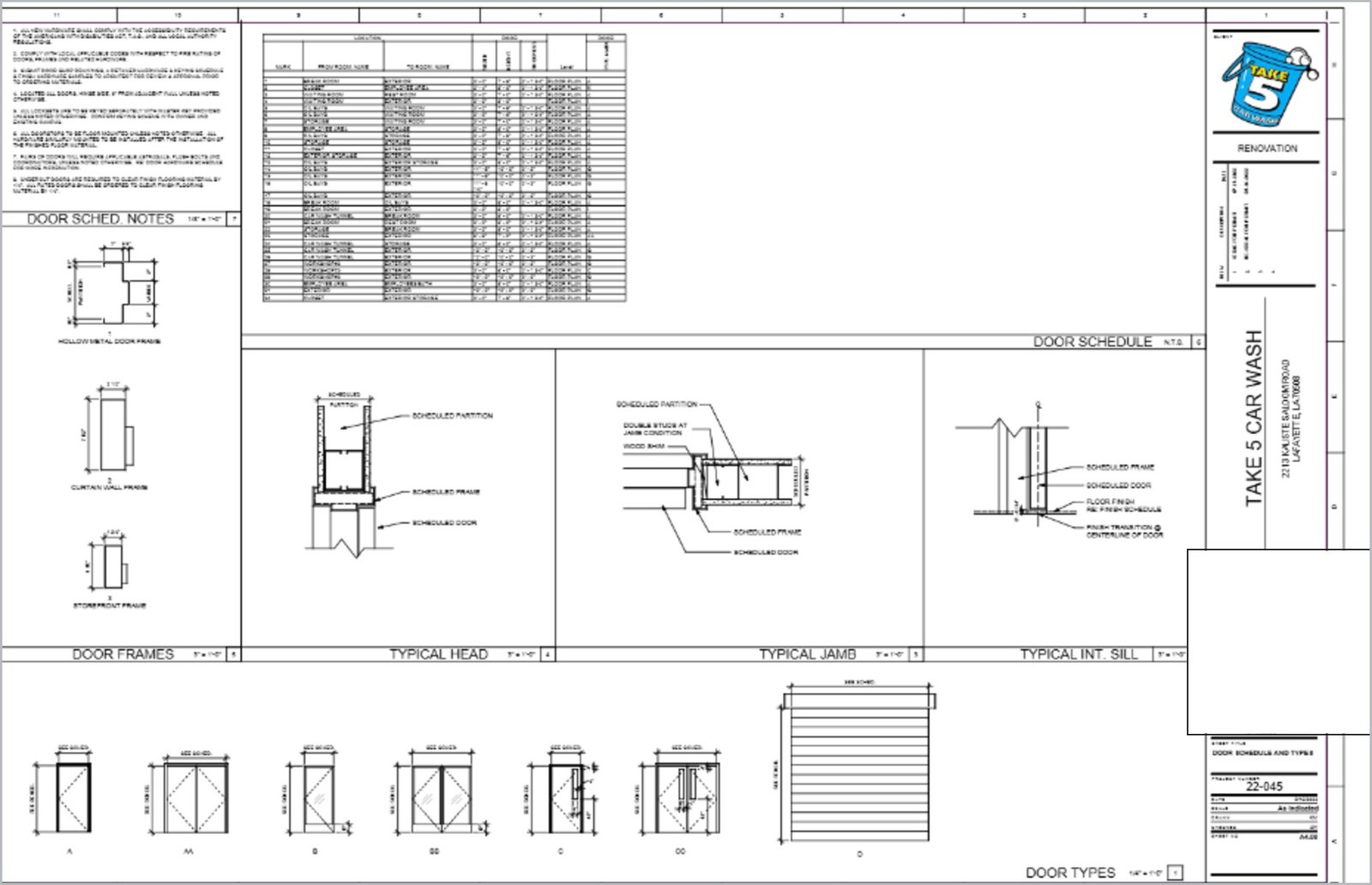Roadside Car Wash Conversion — sheet 12